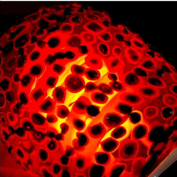 Millefiori Hand Blown Art Glass Lampshade Made in Murano Italy 🇮🇹 Gorgeous!! - Picture 6 of 6